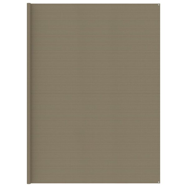 vidaXL Tapis de tente Taupe 400x800 cm PEHD