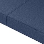 vidaXL Canapé-lit pliable 180 x 67 x 45 cm Bleu