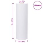 vidaXL Film étirable agricole blanc 25 µm 75 cm x 1500 m