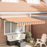 vidaXL Store rétractable automatique jaune et orange 350x250 cm