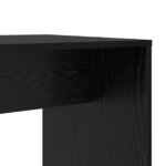 vidaXL Bureau Chêne noir 138 5 x 55 x 143 cm Bois d'ingénierie