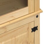 vidaXL Vitrine en verre Corona 103 5x42x180 cm bois de pin massif