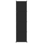 vidaXL Armoire de rangement pour enfants avec 10 cubes Noir PP