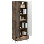 vidaXL Ensemble de Meubles 2 Pièces Chêne fumé Bois d'ingénierie