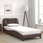 vidaXL Cadre de lit sans matelas Hvar marron 80x200 cm similicuir