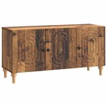 vidaXL Meuble TV Bois ancien 99 x 34 5 x 50 cm Bois d'ingénierie