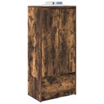 vidaXL Armoire avec tiroir chêne fumé 55 5x34x119 5 cm bois ingénierie