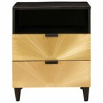 vidaXL Table de chevet 50 x 33 x 62 cm Bois de mangue massif