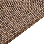 vidaXL Tapis à tissage plat d'extérieur 120x170 cm Marron