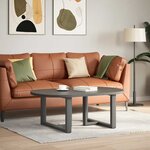 vidaXL Pieds de table basse en T  2 pièces  anthracite  60 x 25 x (42-43) cm  acier
