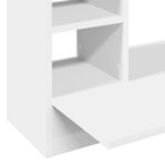 vidaXL Bureau mural blanc 105x48x75 cm bois d'ingénierie