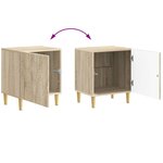 vidaXL Table de chevet 2 Pièces Chêne Sonoma 43 x 34 5 x 50 cm
