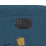 vidaXL Fauteuil inclinable de massage électrique bleu velours
