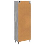 vidaXL Ensemble de Meubles 2 Pièces Sonoma gris 66 x 34 5 x 89 5 cm