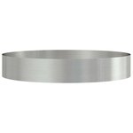 vidaXL Pots de jardin 5 Pièces Argent 120 x 120 x 20 cm Acier inoxydable