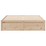 vidaXL Cadre de lit sans matelas 140x200 cm bois massif de pin