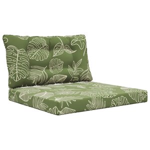 vidaXL Coussin de canapé d'extérieur Polyester Modèle feuille