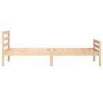 vidaXL Cadre de lit sans matelas bois massif 100x200 cm