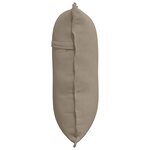 vidaXL Coussin de Dos Taupe 60 x 50 cm Tissu en microfibre