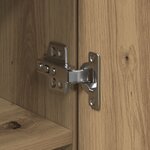 vidaXL Haute-commode en chêne artisanal 80x35x180 cm en bois d'ingénierie