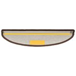 vidaXL Tapis d'escalier 20 Pièces marron café 56x17x3 cm