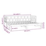 vidaXL Lit coulissant sans matelas blanc 2x(80x200)cm