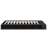 vidaXL Cadre de lit sans matelas noir 120x200 cm