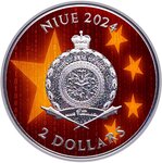 Pièce de monnaie en Argent 2 Dollars g 31.1 (1 oz) Millésime 2024 E-CNY