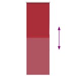 vidaXL Store enrouleur occultant rouge largeur du tissu 50 7 cm