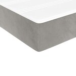 vidaXL Matelas de lit à ressorts ensachés 100x210x20 cm velours