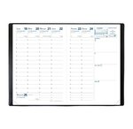 Agenda Affaires Couv Plast Grainée noir 10 x 15 cm Quovadis