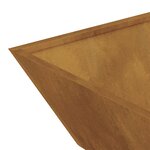 vidaXL Jardinière Bowl 50x50x15 cm en acier corten