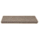 vidaXL Tapis d'escalier autocollants 30 Pièces 65x21x4 cm beige foncé