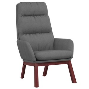 vidaXL Chaise de relaxation Gris clair Tissu