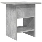 vidaXL Table de chevet Gris béton 41 x 40 x 45 cm Bois d'ingénierie