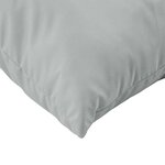 vidaXL Coussins de palette lot de 2 gris clair mélangé tissu