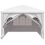 vidaXL Tente de réception 3x4 m Blanc