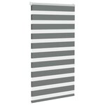 vidaXL Store zèbre gris foncé largeur du tissu 85 9 cm polyester