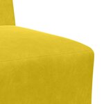 vidaXL Unité de Sofa Modulaire Sans Accoudoirs 2 Pièces Jaune