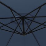 vidaXL Parasol de jardin en porte-à-faux 3 5 m bleu