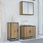 vidaXL Buffet Chêne artisanal 35 5 x 35 x 76 cm