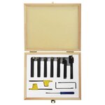 vidaXL Jeu d’outils de tournage indexables 12 Pièces 8x8 mm 70 mm