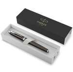 PARKER IM Stylo plume  espresso intense  plume fine  encre bleue  Coffret cadeau