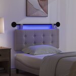 vidaXL Tête de lit suspendue Taupe Tissu