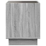 vidaXL Table basse avec LED infini sonoma gris 50x50x50 cm