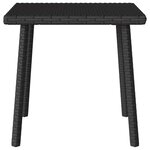 VidaXL Table basse de jardin rectangulaire noir 40x40x37 cm rotin