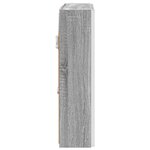 vidaXL Armoire Miroir de Salle de Bain Gris Sonoma
