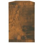 vidaXL Étagères murales cube 2 Pièces Chêne fumé 60x15x23 cm Bois