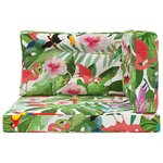 vidaXL Coussin de canapé d'extérieur 3 Pièces coloré Polyester