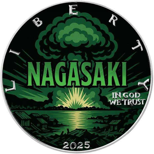 Monnaie NAGASAKI Liberty 1 Oz Argent 1$ USA 2025